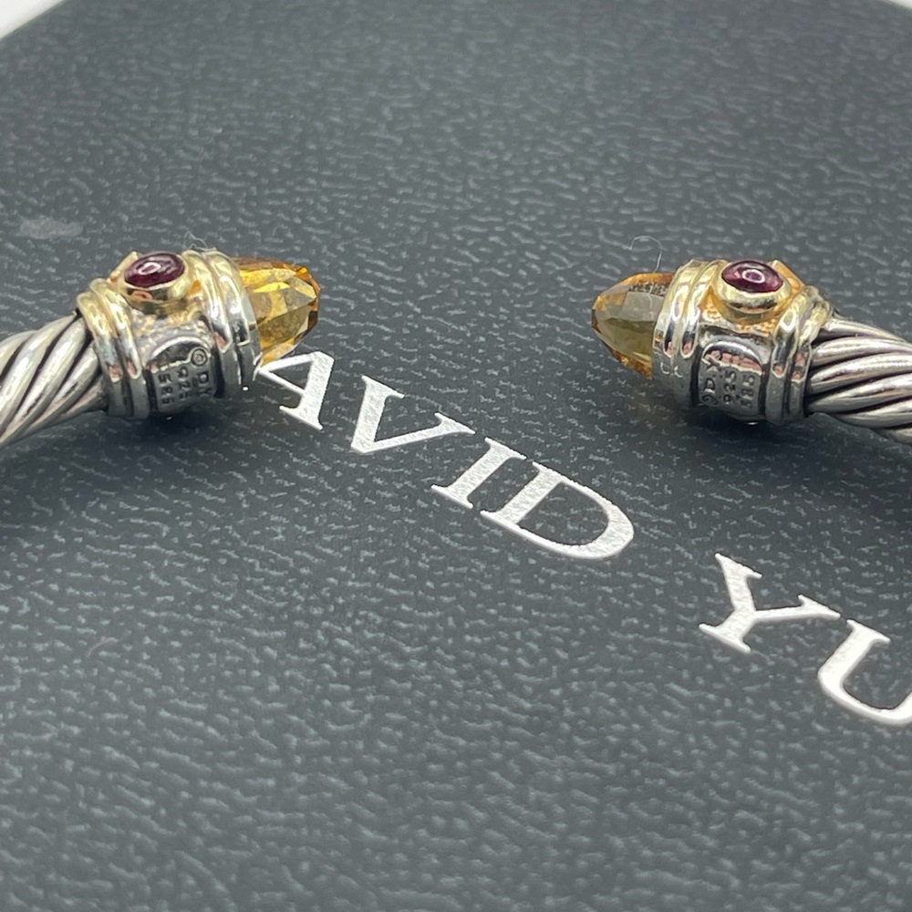 David Yurman 5mm Renaissance Bracelet with Citrine and 14k Gold - Picture 5 of 16